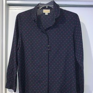 Beautiful Geiger button up blouse vintage
